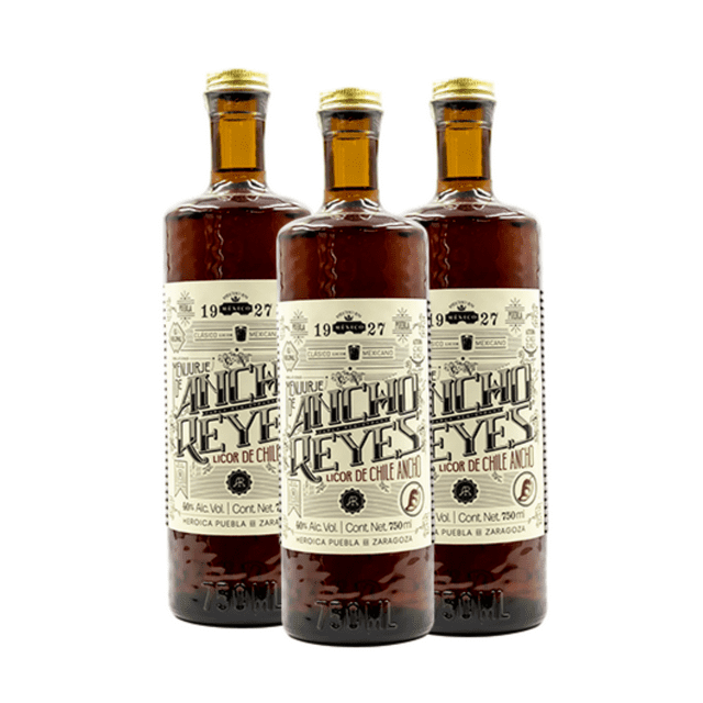 Pack de 3 Licor Ancho Reyes De Chile Ancho 750Ml