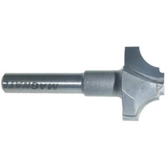Magnate 1292 Classic Plunge Beading Carbide Tipped Router Bit — 1/4" Radius; 7/8" Cutting Diameter; 7/16" Cutting Height; 1/4" Shank Diameter; 1-1/4" Shank Length