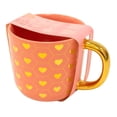 thumbnail image 3 of Taza Thyme & Table de Cerámica con Diseños de Corazones y Líneas Doradas 473 ml Rosa, 3 of 4