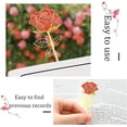 thumbnail image 5 of Marcapáginas de 3 hojas y flores suyoo color rojo, 5 of 5