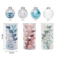 thumbnail image 4 of Clear Christmas Tree Ornaments 2.36in Set of 24, Shatterproof Plastic Transparent Baubles with Fillable Design, Holiday Party Wedding Birthday Home Decor, Safe for Families and Kids, 4 of 5