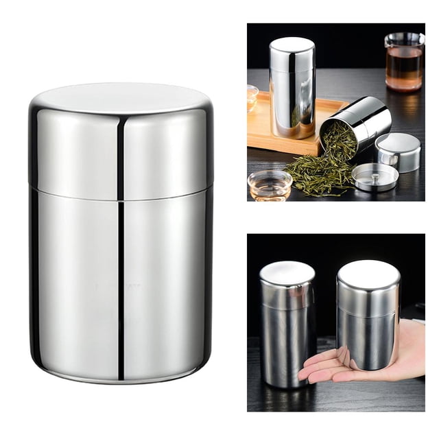 Azúcar Tarros Pasta Almacenamiento Caja , 400ml 7.5x11cm Los 400ml los 7.5x11cm perfecl Recipiente de acero inoxidable