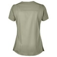 thumbnail image 2 of Panda Uniform by HeedFit Women’s Hem V-Neck Stretchable Scrub Top – 3XL Khaki, 2 of 4