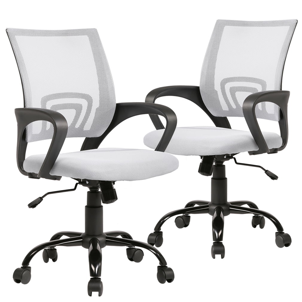 Office Chair Ergonomic Mesh Computer Office Desk Midback Task Chair w/Metal Base 5 Pack 