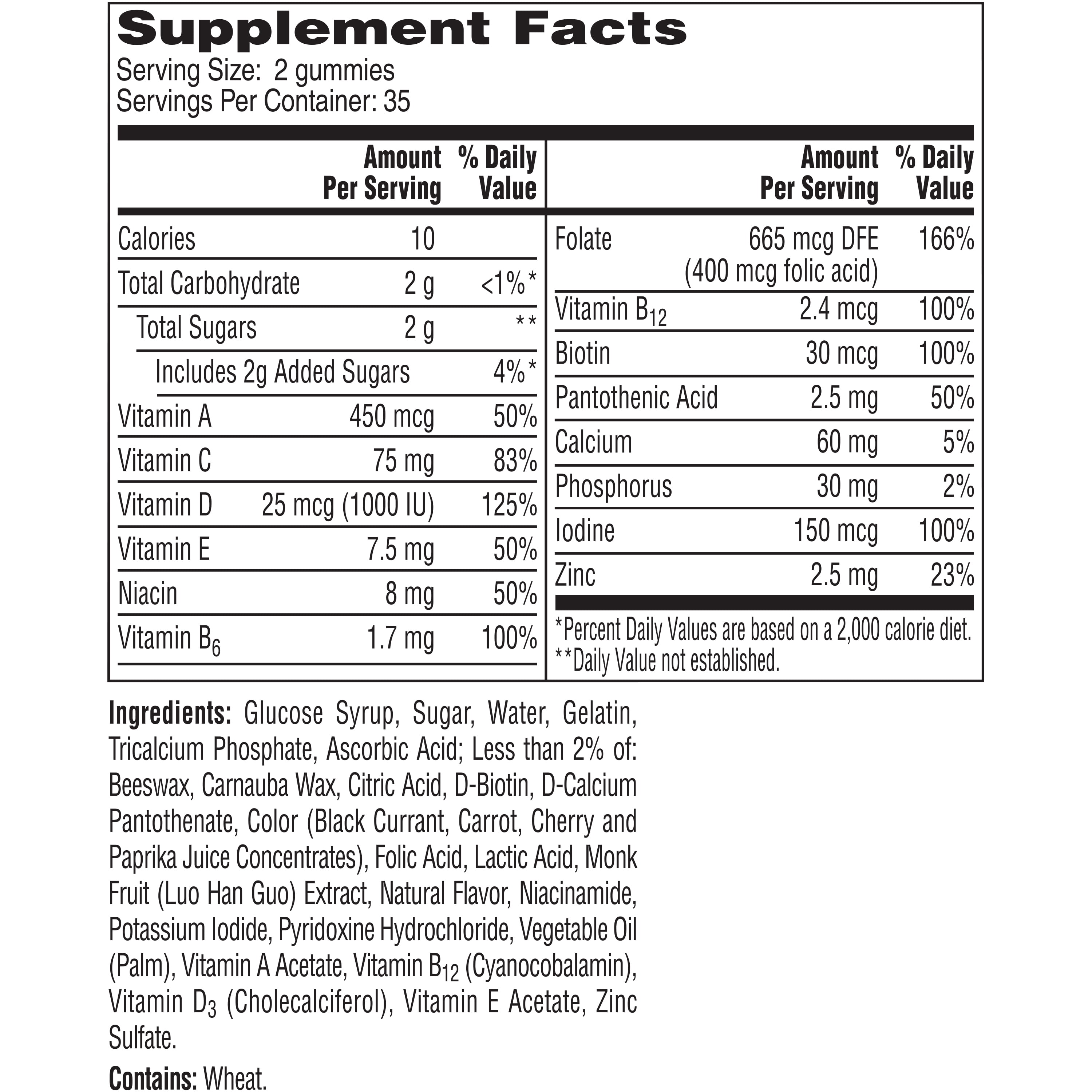 One A Day Women's VitaCraves Multivitamin Gummies, Supplement with Vitamins A, C, E, B6, B12, Calcium, and Vitamin D, 70 ct.