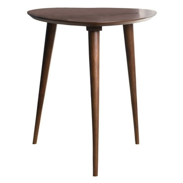 GDF Studio Finnian Mid Century Modern Wood Side Table, Walnut