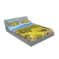 thumbnail image 2 of Ambesonne Landscape Fitted Sheet & Pillow Sham Set, Landscape of Desert, Queen, Multicolor, 2 of 2