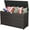 Brown, variant on TINKLE WELL Outdoor Storage Box, 120-Gallon Extra-Large Weatherproof Wicker Patio Bin for Pool, Garden & Patio Furniture, Black