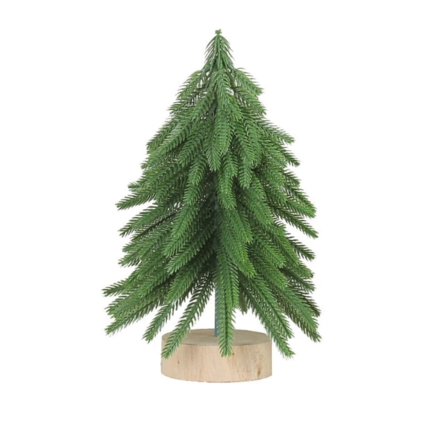 Tabletop Mini Christmas Trees Christmas Trees Mixed Size Miniature Decorative Trees With Wood Base Crafts Trees Faux For Christmas Decorations Home Kitchen Dining Table.