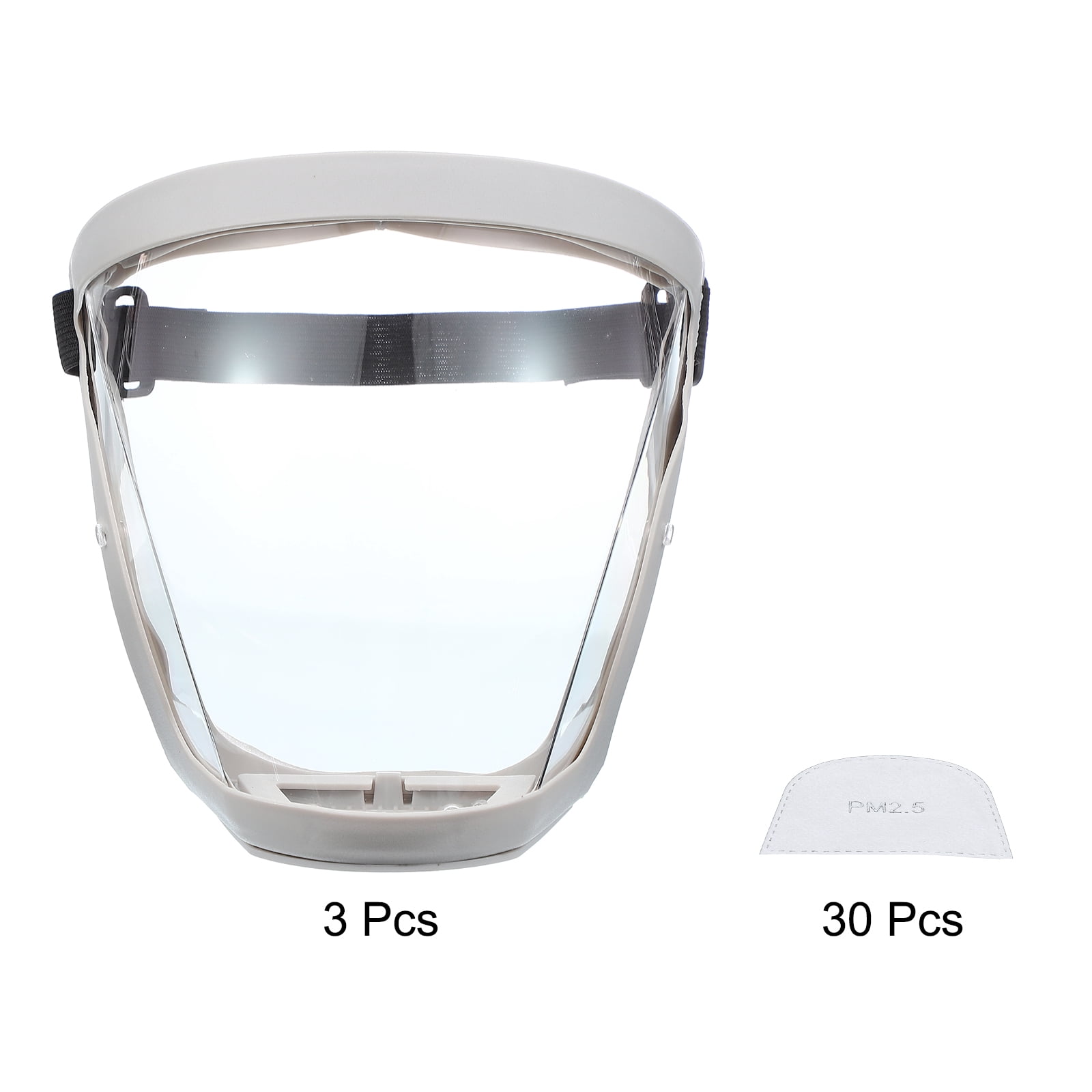Uxcell Full Safety Face Shields, Anti Fogging Full Safety Face Protection Face Shield Grey
