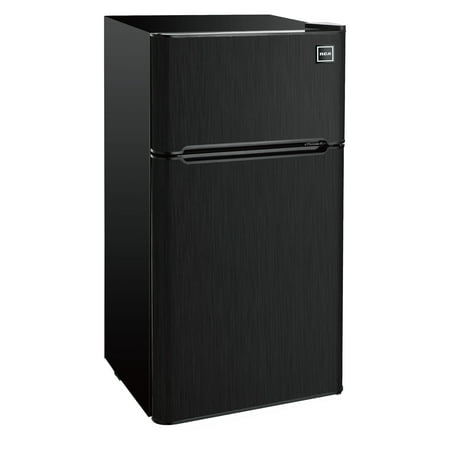 Rca 4 5 Cu Ft Two Door Mini Fridge Rfr469 Black Stainless Steel