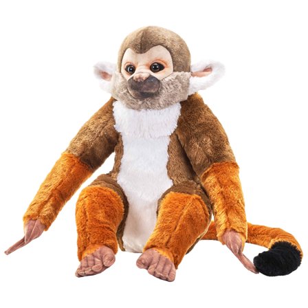 Wild Republic Artist Collection, Squirrel Monkey, Gift for Kids, 15 inches, Plush Toy, Fill is Spun Recycled Water Bottles.
