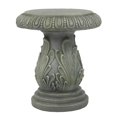 thumbnail image 1 of LuxenHome Weathered Gray Cement Outdoor Accent Side Table, 1 of 6