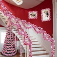 thumbnail image 3 of 32.8 Ft Valentine's Day Tinsel Garland Decorations for Valentines Tree Red Pink Heart Tinsel Garland Metallic Twisted Hanging Garland Shiny Decor for Engagement Anniversary Wedding Party, 2Pack, 3 of 9