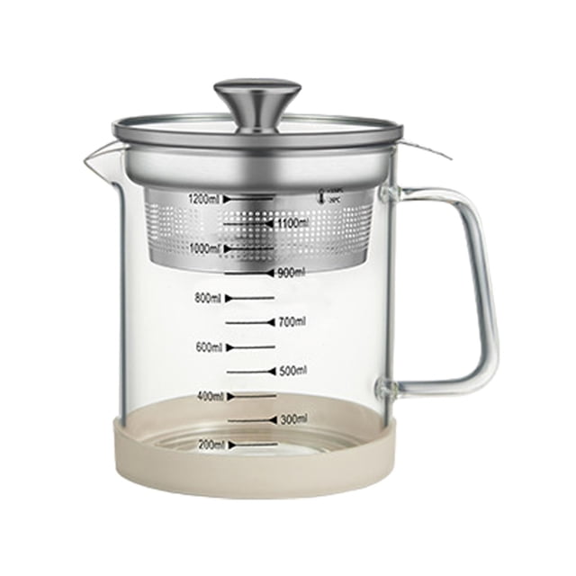 Colador de leche de soja, filtro de aceite de vidrio, tetera, jarra de té, colador de jugo, leche de soja 12x18cm 1.2L