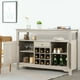 thumbnail image 5 of Costway Aparador De Cocina, Gabinete De Almacenamiento De Cocina, Organizador De Vajilla, De Madera Con Cajones Y Estante Abierto, Rústico Para Sala De Estar Y Comedor, Gris, 5 of 5