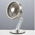 thumbnail image 4 of Metal small fan USB charging fan 360 degree rotating folding stretching desktop fan creative outdoor fan, 4 of 5