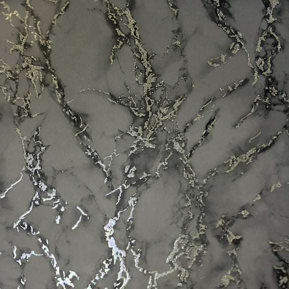 Arthouse Siward Charcoal Metallic Marble Wallpaper
