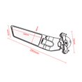thumbnail image 5 of PACEWALKER Espejo retrovisor de aluminio ajustable para motocicleta compatible con KAWASAKI Ninja 400 650 ZX10R ZX6R ZX-636 Honda Suzuki 2018-2022 (lente antideslumbrante), 5 of 5