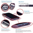 thumbnail image 6 of Dockem iPhone 13 Pro Max Luxe M2 Wallet Card Case with Built-in Metal Plate [Maroon/Grey], 6 of 9