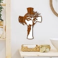 thumbnail image 1 of Decoración de pared de metal de Jesús, decoración religiosa, arte de pared con cruz de Jesús para iglesia, hogar y decoración de bautismo, 9.84 pulgadas, 1 of 7