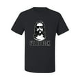 thumbnail image 2 of Wild Bobby Jesus: Ill Be Back Inspirational/Christian Men Graphic Tee, Black, Small, 2 of 5