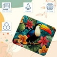 thumbnail image 3 of FeBohao Funny Mouse Pad Mat for Wireless Jiaji Cloth Rubber Base Portable Cute Soft Personalized Thin Abstract Office Decor Men Cushion Aesthetic Fashion Essentials Kids Table Toucan, 3 of 6