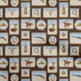 thumbnail image 1 of oneOone Velvet Brown Fabric Cowboy Dress Material Fabric Print Fabric By The Yard 58 Inch Wide-aA, 1 of 5