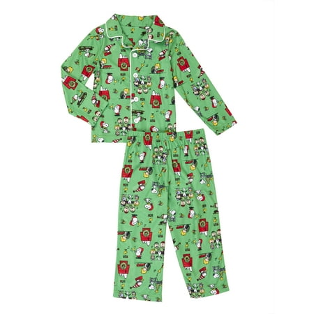snoopy and friends christmas button up coat style classic pajamas 2pc set toddler - Snoopy Christmas Pajamas snoopy and friends christmas button up coat style classic pajamas 2pc set toddler - Snoopy Christmas Pajamas