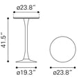 thumbnail image 5 of Mesa de Bar Auray Kessa Muebles Dorado 60 x 106 x 60 cm, 5 of 5
