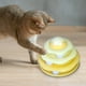 thumbnail image 4 of Juguete interactivo de bolas de pista para gatos, diseño de torre de helado de 3 niveles, capas desmontables para facilitar la limpieza, ejercicio y entretenimiento en interiores, material duradero, 4 of 4