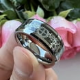 thumbnail image 4 of 1 Exquisite Fashion Business Stainless Steel Ring, Personalized Punk Design Men's Fashion Ring, ewelry,Black & Red-10, 4 of 13