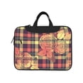thumbnail image 2 of YFYANG 13 inch Universal Laptop Bag Oxford Cloth Laptop Sleeve, Multi-functional Baroque Style Plaid Floral Pattern Notebook Computer Messenger Bag Handbag, 2 of 8