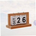 thumbnail image 5 of Wooden Calendar Daily Desk Calendar Perpetual Calendar Blocks Home Calendar Wooden Desk Calendar Table Top Calendar Desk Calendar Blocks Calendars Office Display Bamboo Vintage, 5 of 5