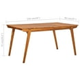 thumbnail image 5 of vidaXL Garden Table 150x90x75 cm Solid Acacia Wood, 5 of 5