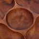 thumbnail image 2 of Bandeja de madera de acacia para aperitivos, redonda, dividida, con 5 compartimentos, ideal para quesos, postres, frutas y verduras., 2 of 6