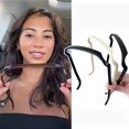 thumbnail image 2 of Diadema de plástico con forma de montura de gafas de sol para mujer, elegante diadema sólida, decoración para el cabello, Aro para el cabello, accesorios para el cabello, nueva moda, 2 of 4