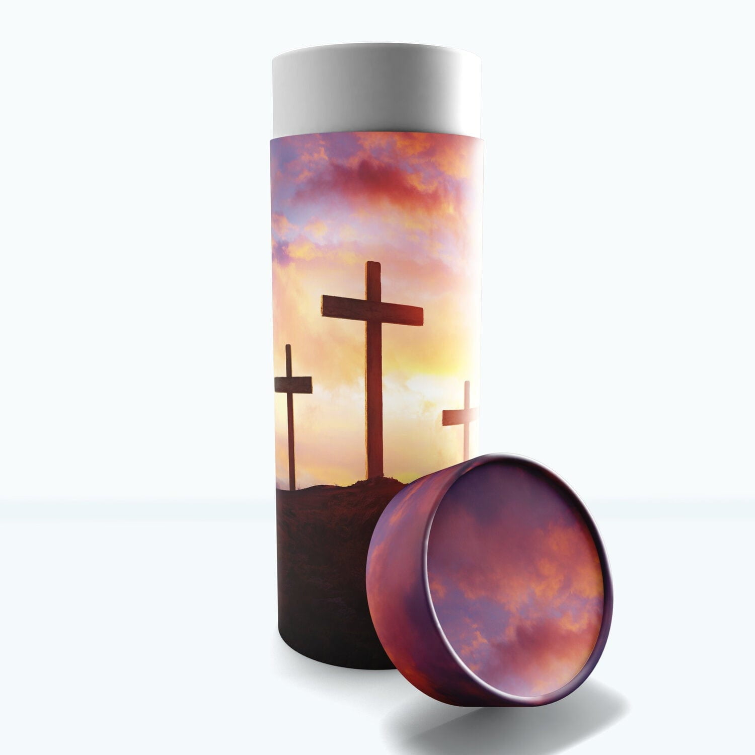 Three Crosses Biodegradable & Eco Friendly Burial or Scattering Urn