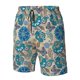 thumbnail image 4 of Balery Vintage Floral Butterflies Traje de Baño Estilo Hawaiano para Hombre, Shorts de Secado Rápido con Bolsillos-Small, 4 of 6