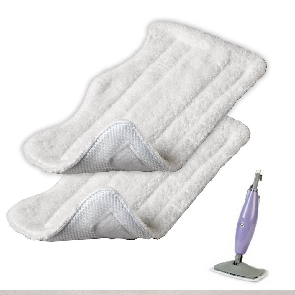 2Pcs Replacement Soft Microfiber Pads Washable Cloths For Shark S3111 Steam Mop 