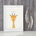 thumbnail image 3 of Simple Cute Cartoon Giraffe Animals with Letters A3 Canvas Art Printed Oil Paintings Posters Pictures, 3 of 6
