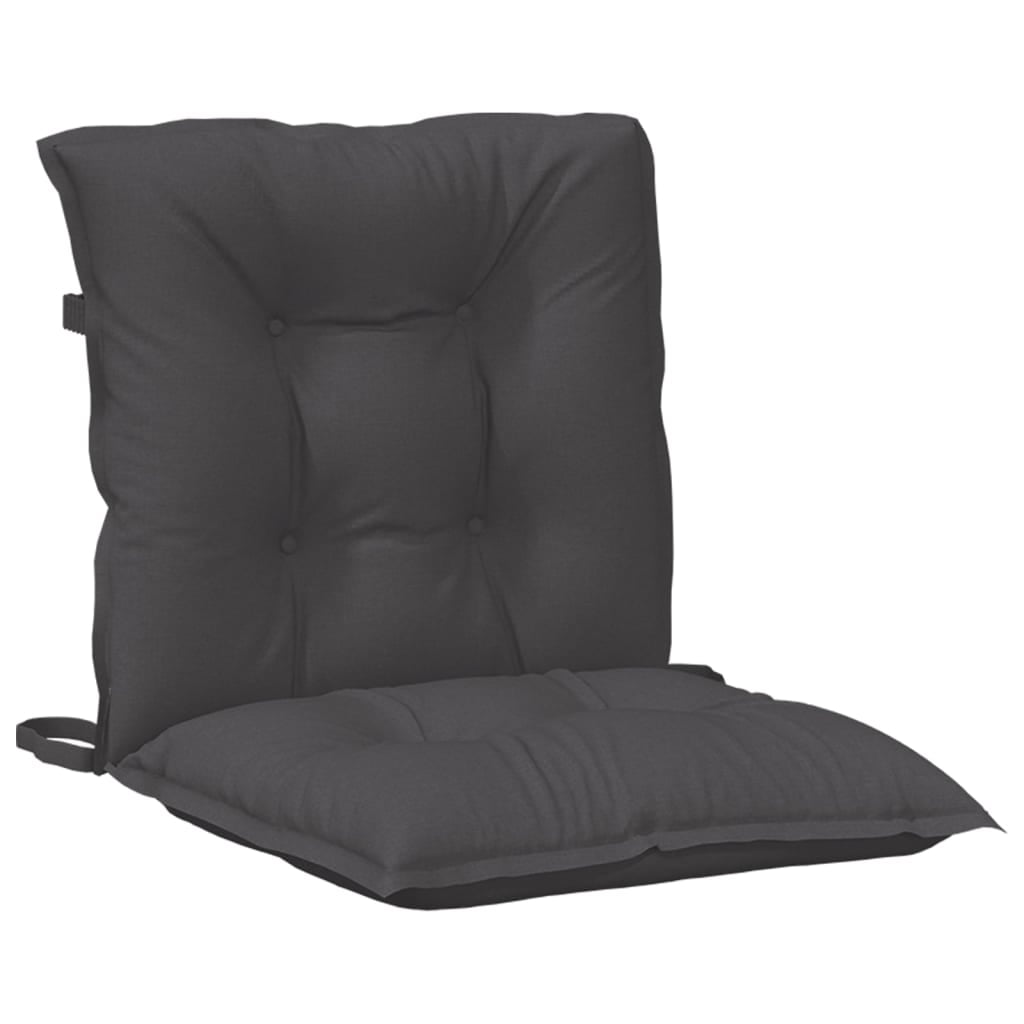vidaXL Lowback Chair Cushions Seat Pad Outdoor Garden Patio Furniture Fabric