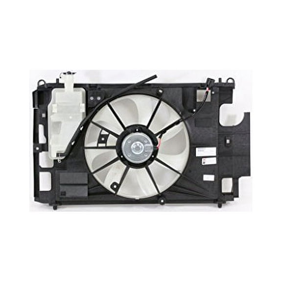 Dual Radiator and Condenser Fan Assembly - Pacific Best Inc. Fit/For TO3115180 12-15 Toyota Prius-C
