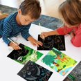 thumbnail image 4 of Set de arte KSIWRE para niños con 3 bolígrafos para rascar, 4 of 6