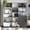 Matte Gray White, variant on Multicolor 2-Piece Home Bookcase | Versatile Storage for Office or Study, Contemporary Style | High-Quality Particle Board | Keep Your Space in Order