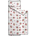 thumbnail image 2 of Pioneer Flower Floral Print Pattern Teens Toddler Nap Mat with Pillow, Sleeping Mat Bag for Preschool Daycare 59"x22", 2 of 6