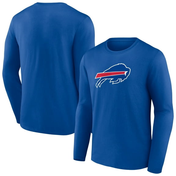 Men's Royal Buffalo Bills Primary Team Logo Long Sleeve T-Shirt
