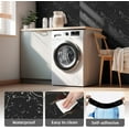 thumbnail image 6 of Kitchen Backsplash Tile,Pack of 12 Durable Shower Wall Panels for Kitchen,QZS Plastic Marble Floor Tiles for Bedroom,Living Room,Black, 6 of 6
