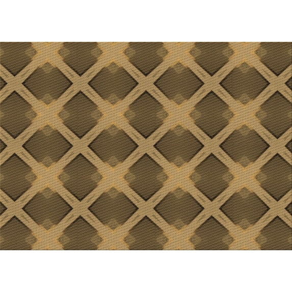 Ahgly Company Machine Washable Indoor Rectangle Transitional Cinnamon Brown Area Rugs, 8' x 10'