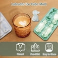 thumbnail image 5 of Molde para Cubitos Hielo, Bandejas para Cubitos Hielo Labrador, para Cubitos Hielo para Perros Grandes 4 Orificios, Decoración Formas Divertidas para Whisky, Cóctel y, 5 of 5